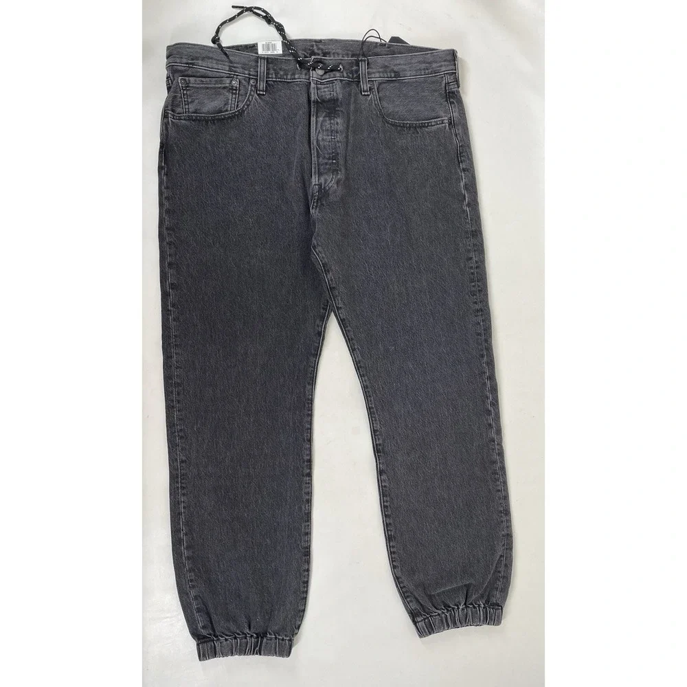 Levi's 501 Stretch Joggers Premium Denim Jeans Pants Dark Men's Size 38 x 32 NWT